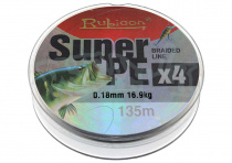 Леска плетеная Rubicon Super PE 4x 135m 0,22